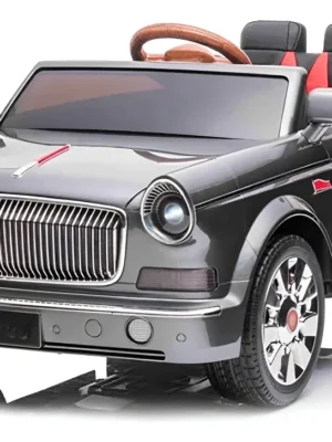 Carro Moto Electrico Niños Control 5 Motor 4x4 Llanta Goma. Color Gris Metalizado