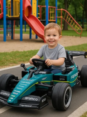 Carro montable eléctrico niño F1 Escudería Aston Martin Aremco